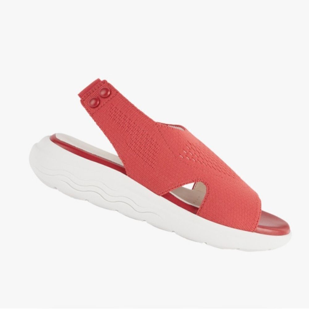 NEW GEOX SPHERICA EC5 Red Comfort Sandals 7.5